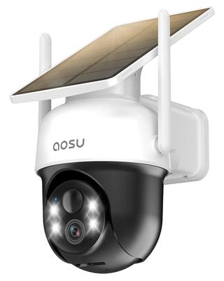 Aosu Security Solar 360 градусов Широкий WiFi 2K 3 миллиона Высокий IP66 Человеческое тело Автоматический Полностью Ночной Цвет Голос Звук и свет Семейное событие SD Запись