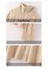 Women's Autumn Thick Wool Cable Knit Cardigan - Lazy Style, Loose Fit, Long Sleeve, Stand Collar Sweater Coat