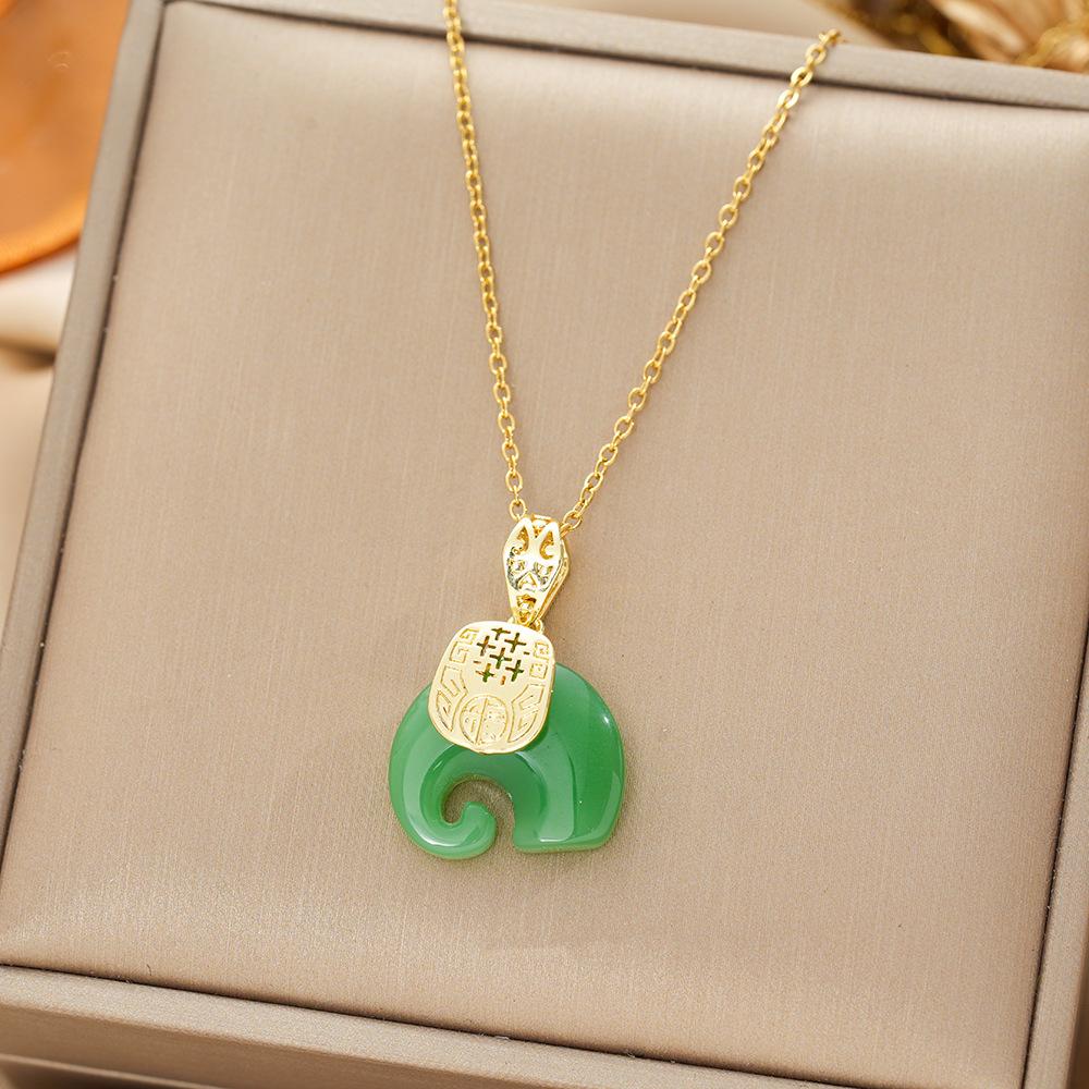 Titanium Steel Necklace For Women Elegant Simple Fashion Zircon Collarbone Chain Light Luxury Niche Jewelry