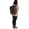 16" Brown Buffalo Leather Backpack Vintage Rucksack Water Resistant Casual Daypack College Bookbag Travel Hiking