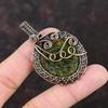 Moldavite Copper Wire Wrapped Pendant Gemstone Jewelry Handmade Unique Pendant Copper Wire Wrap Jewelry Gift For Her & Mom Pendant For Women