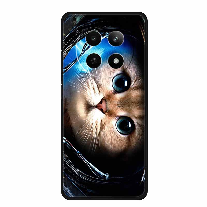 Чехол для Realme 13+ 5G Животные Мягкий Силикон ТПУ Чехлы для Телефона Задняя Крышка Для OPPO Realme 13 Plus 5G RMX5002 Защитный Чехол Волк Coque