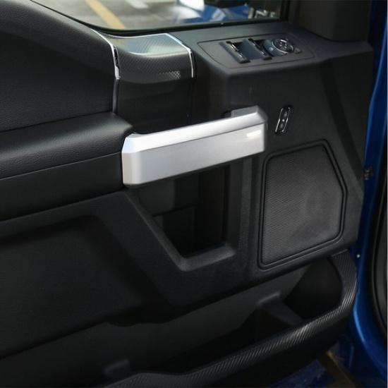 4x Interior Door Handle Decoration Cover Trim For Ford F150 2015-2017 Silver