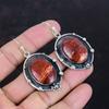 Серьги из красной змеиной яшмы, серьги из стерлингового серебра 925 пробы, серьги из натуральных драгоценных камней для женщин, подарки для мамы, стильные серьги ручной работы