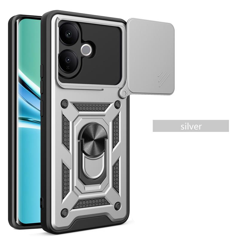 Shockproof Ring Stand Phone Cover For Vivo V60 Lite 4G 5G Case Lens Protection Armor Car Magnetic Holder Funda for VIVO V60Lite