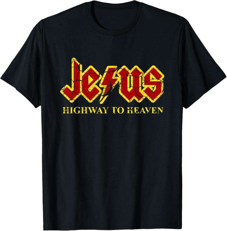 Jesus Highway To Heaven Funny Christian Unisex T-Shirt