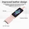 Для Samsung Galaxy Z Flip 5 4 3 5G чехол кожаная сумка ремешок через плечо ромбический кошелек-подставка с ремешком чехол для Samsung Z раза 3 4 5
