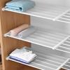 Adjustable Cabinet Shelf Holder Wardrobe Closet Organizer Storage Shelf Wall Mounted Kitchen Rack Space Saving Organizer