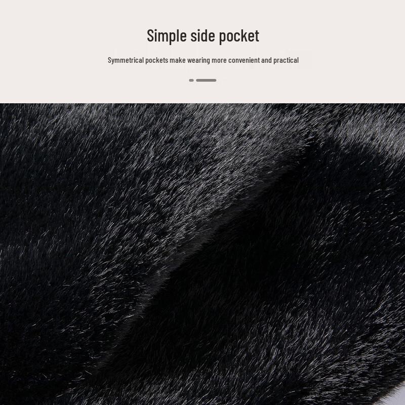 Мужская теплая куртка из овчины с подкладкой из искусственного меха норки MONTAGUT