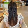 Зажимы для волос с бантом в горошек Элегантные длинные ленты Противоскользящие аксессуары для волос для женщин Свадебная вечеринка Повседневное использование