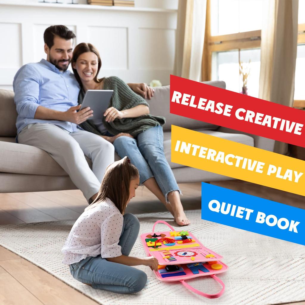 Игрушка-доска Монтессори для детей 1–4 лет — развивающие сенсорные занятия для малышей, подарок для путешествий