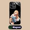 Чехол для телефона Angel Mahiru Shina для iPhone 17 16 15 14 13 12 11 Air Pro Max Plus Mini Стеклянный чехол MagSafe