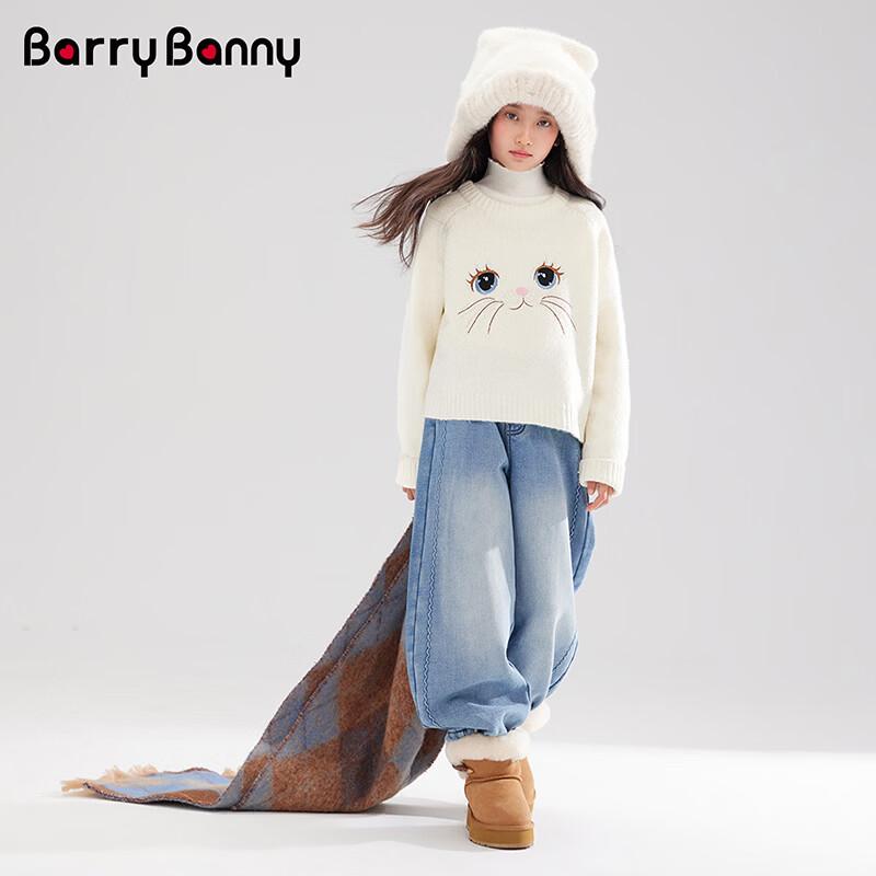 Детский вязаный свитер с мультяшным принтом BARRY BANNY для девочек