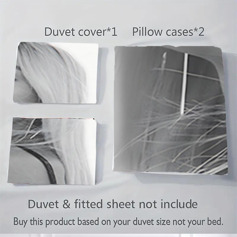 3Pcs Elegant Fashion Portrait Bedding Sets For All Sizes New 3D Printed Bed Cover Comforter Duvet Cover Pillowcase Bedroom Decoration