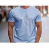 Casual Sports Loose Fitness Fun Dog First Print Round Neck Short Sleeve T-Shirt