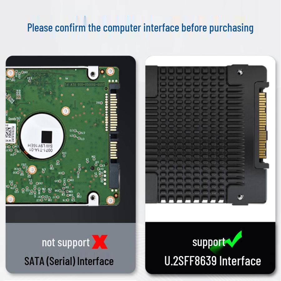 Высокоскоростная адаптерная карта PCIe 4.0 Gen4 M.2 NVMe на U.2 SFF-8639