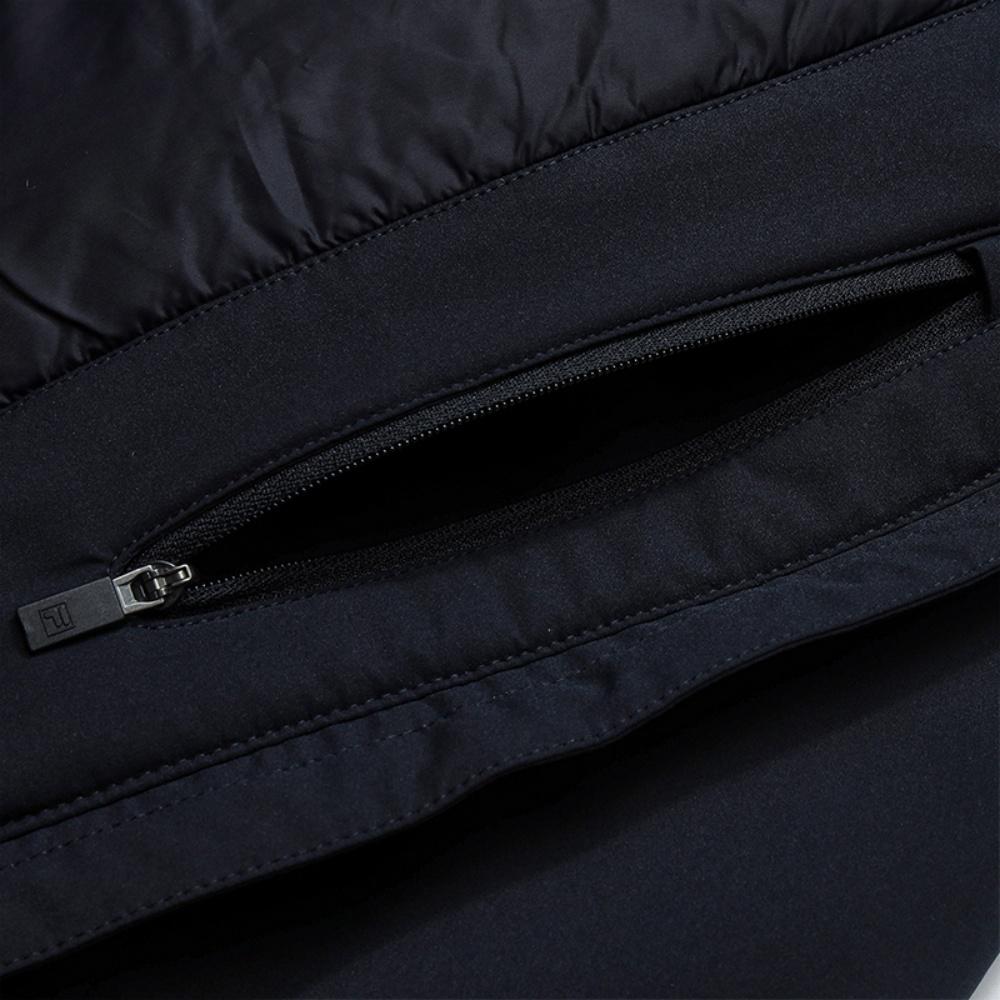 Fila Белая Минималистичная Мода Классическая Спортивная Повседневная Теплая Толстовка с Капюшоном Универсальная Хлопковая Куртка Мужские куртки Легендарно-Синий F11M613901FNV