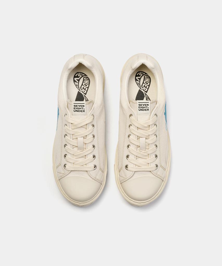 78Under M-3 Graphic Low TopOff White