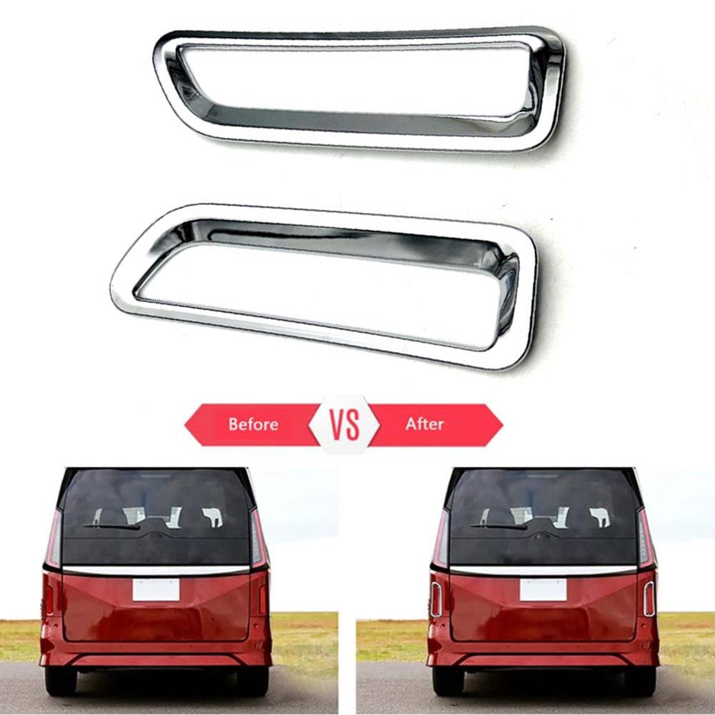 Для Nissan Serena C28 2024 ABS автомобильный задний бампер свет молдинг наклейка отражатель крышка лампы аксессуары противотуманные фары B2D9