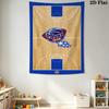 France Basketball Court Design Tapestry Wallmounted Background Cloth Homestay Soft Decoration Tapestry Home Decor Wall Covering Decoration
