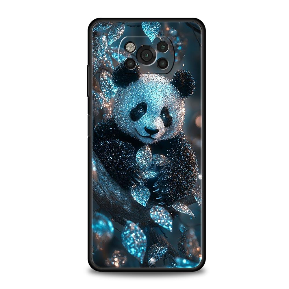 Чехол для телефона Baby Panda для Xiaomi Poco F7 Ultra F6 F5 F4 F3 X6 X5 X4 X3 NFC C51 C55 M4 GT 5G Мягкий ТПУ корпус Fundas Capas