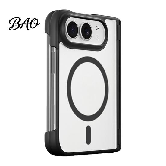 Magnetic Phone Cover Case for iPhone-Duo, Shockproof Folding Cellphone Non Slip Protective Cover, Professional Mobile Shell, Accessories DurablePhone