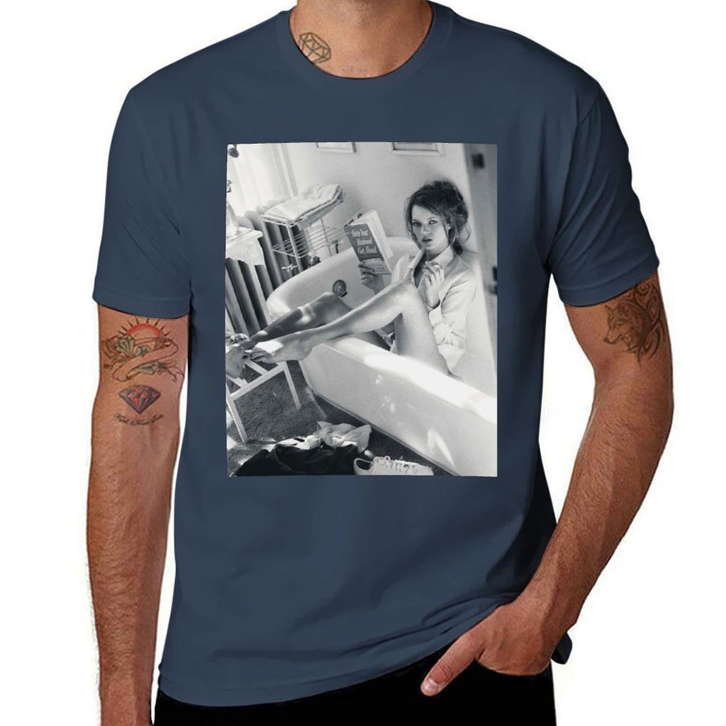KATE MOSS FASHION PHOTOGRAPHY s Black and white Editorial bicycle TShirt customs design your own Unisexs tshirt