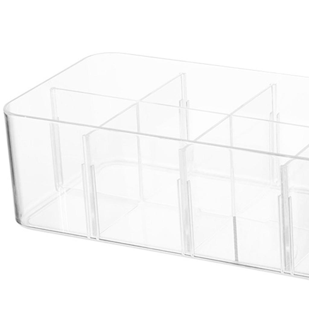 Органайзер для нижнего белья 8 ячеек PS ящик для хранения носков прозрачный ящик для брюк для дома спальни