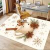 1PC hot chocolate gingerbread man Extra Large Non Slip Floor carpet, Office, family, bedroom, Large Area Rug Indoor Rugs, Vibrant Colors