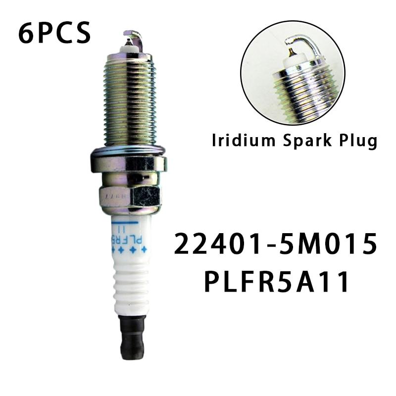 22401-5M015 PLFR5A-11 6 шт./лот иридиевые свечи зажигания подходят для Suzuki Nissan Infiniti FX35 FX45 22401-5M016 PLFR6A11