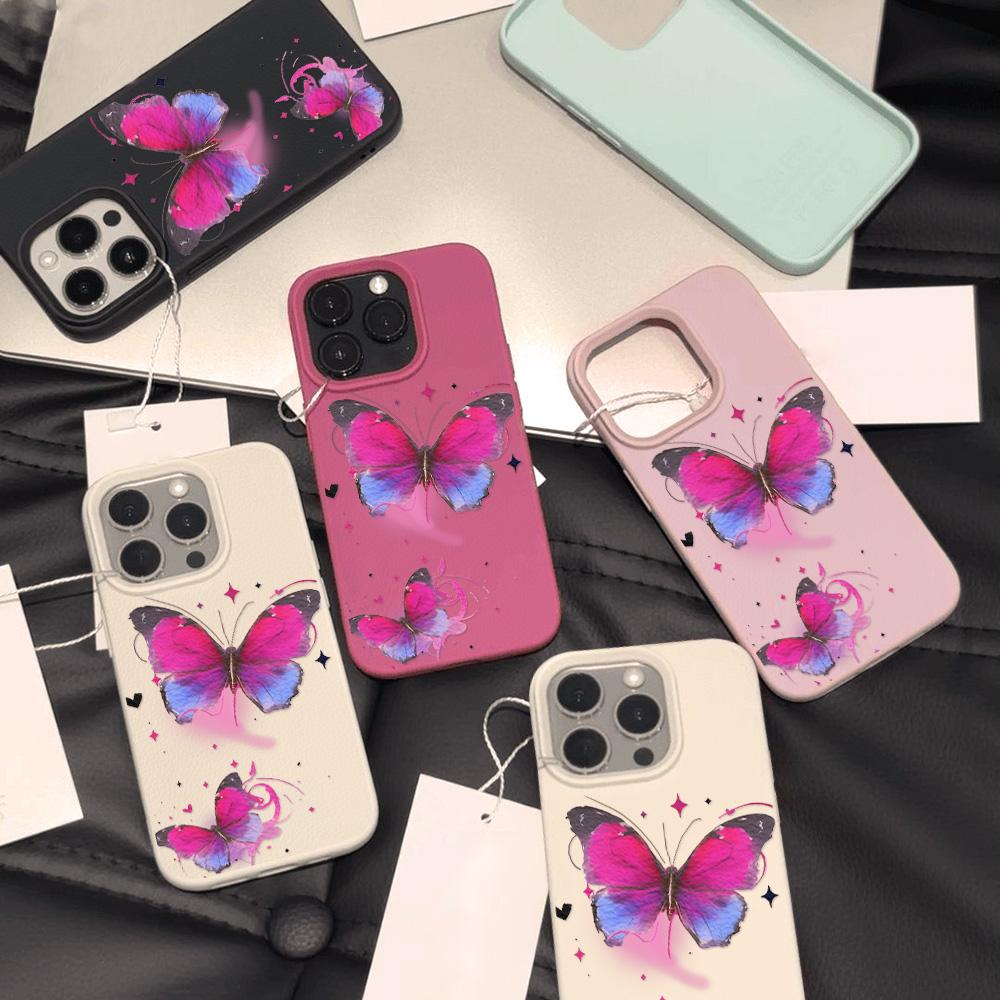 Чехол для телефона iPhone 11 13, чехол для iPhone 12 14 15 16 Pro Max 12 Pro 15 Plus, кожаный, окрашенный, водонепроницаемый, устойчивый к падениям и износу, мультяшный