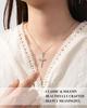 Infinity Cross Necklace for Women, Stainless Steel Christian Graduation Baptism Gifts for Women Confirmation Gifts for Teen