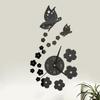 1 Set Hanging Wall Clock  Attractive Butterfly Plum Blossom Art Clock Easy To Read Wall Clock Electronic Quartz Clock Wall Clock