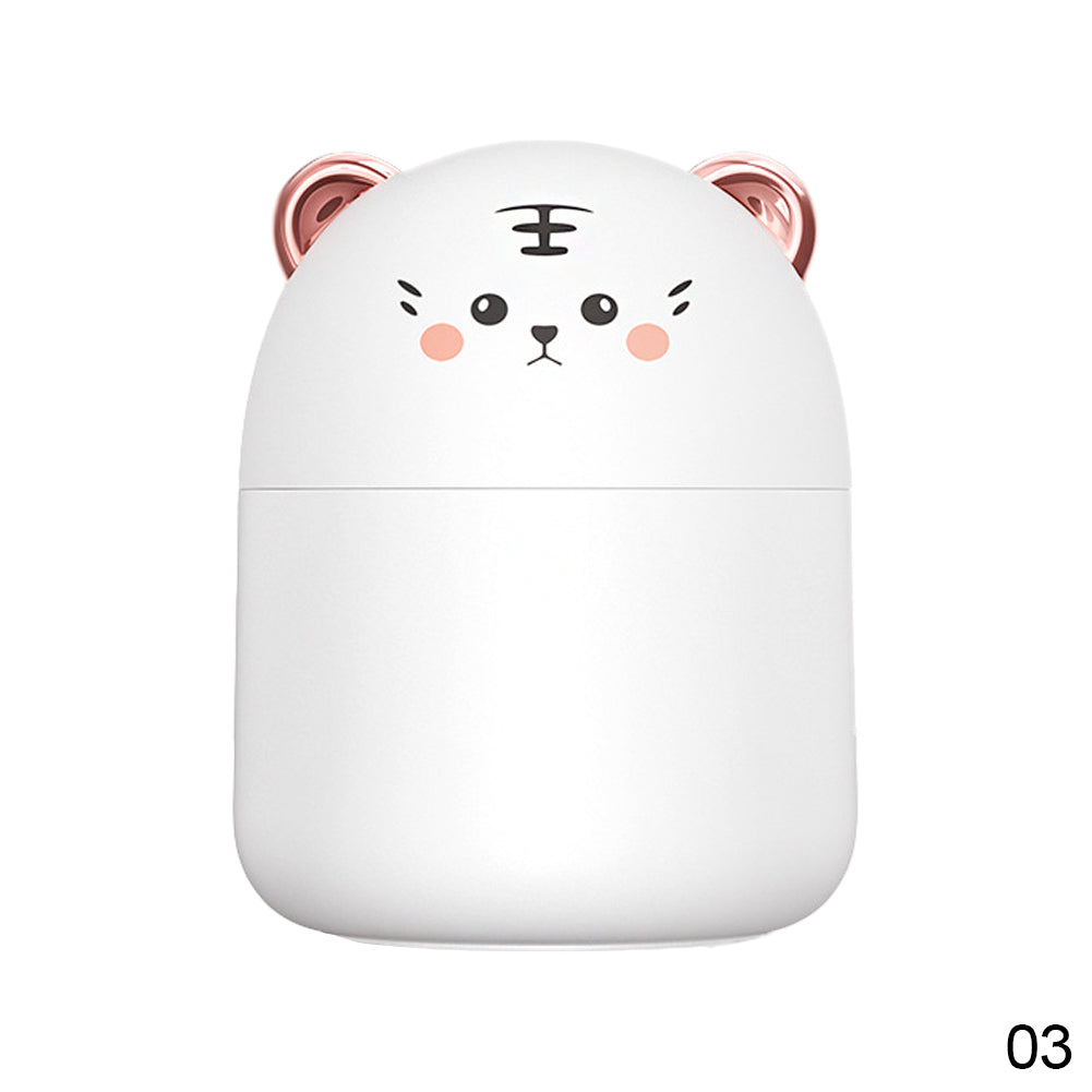 Новый настольный увлажнитель с красочной атмосферной подсветкой, емкостью 250 мл, прохладный диффузор аромата тумана, увлажнитель воздуха для дома, спальни, очиститель