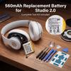 560 мАч AEC643333 Запасная батарея Источники питания Для наушников Studio 2.0 Большая емкость Увеличенное время использования