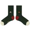 SNOOZY Snoozy Dog Logo Embroidered Socks (Khaki Red)