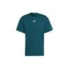 Pure Round Neck Short Sleeve T-Shirt Men Tops Green HE4356