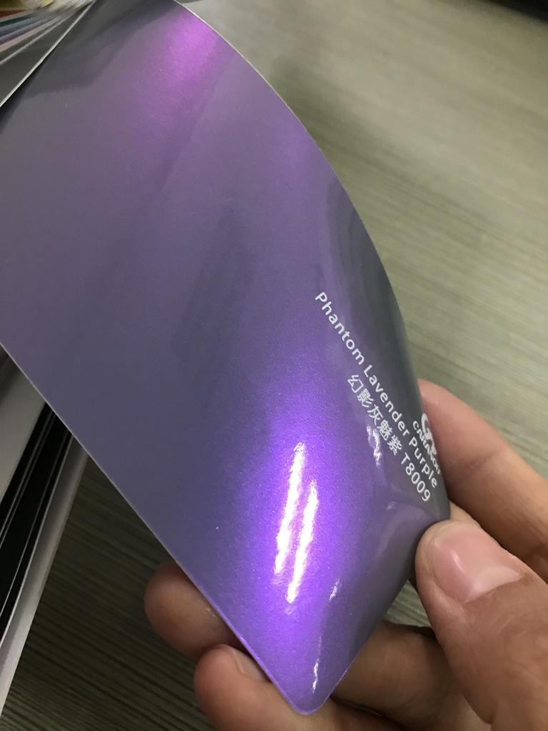 3M/4M/5Mx1.52M Двухцветная фантомная серо-фиолетовая виниловая пленка для обертывания автомобиля Наклейка Глянцевая хамелеоновая пленка в рулоне Наклейки для стайлинга автомобиля