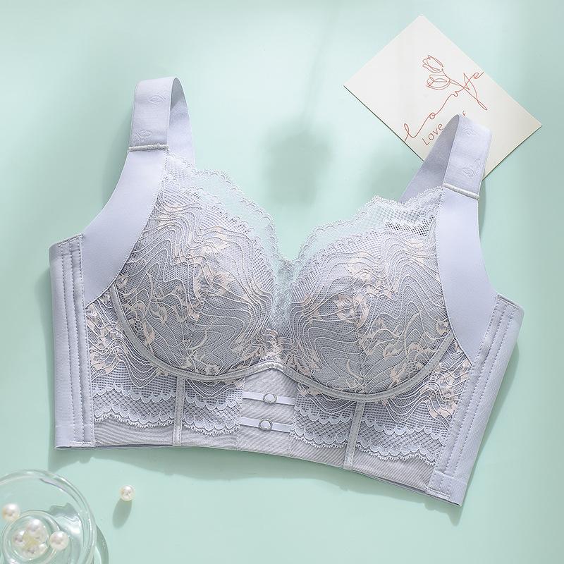 Нижнее белье большого размера для женщин, бюстгальтер с полной чашкой и тонким вырезом, регулируемый бюстгальтер с эффектом пуш-ап