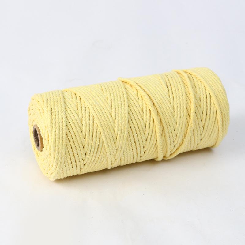 4 мм 300 м Цветной Хлопковый Шнур Ручного Плетения для DIY Гобеленов и Украшений