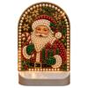 Christmas LED Night Light Decor 5D Diamond Painting Kit Holiday Craft Activity Adults