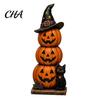 Country Style Halloween Decor Farmhouse Wooden Tabletop Decorations, Table Topper Signs, Spooky Thanksgiving Autumn Centerpieces Pumpkin Ghost Tiered