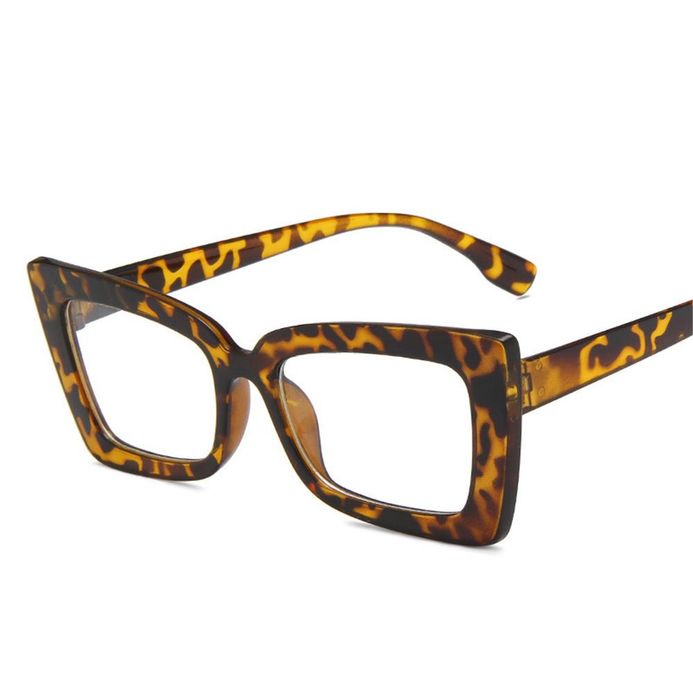 Квадратные очки оверсайз Очки с защитой от синего света Очки с большой оправой Очки для близорукости Очки с плоским светом Прозрачные очки Очки