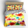 Colorful star-shaped splatter. Bedding sets Duvet cover sets Duvet covers Pillowcases(1 * Duvet Cover 2 * Pillowcases without duvet insert)
