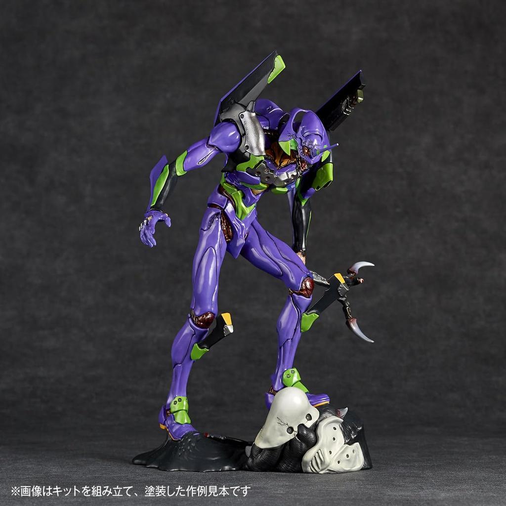 Kaiyodo ARTPLA SCULPTURE WORKS Evangelion Approximately 230mm Unpainted Plastic Model Kit AP048 Unit-01 "Runaway" (2025 Rerelease), Tall, Non-Scale,