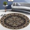 Круглый ковер BOHO для гостиной, ковры для декора спальни, моющиеся мягкие ковры, нескользящие, для декора кабинета, для стула, коврик