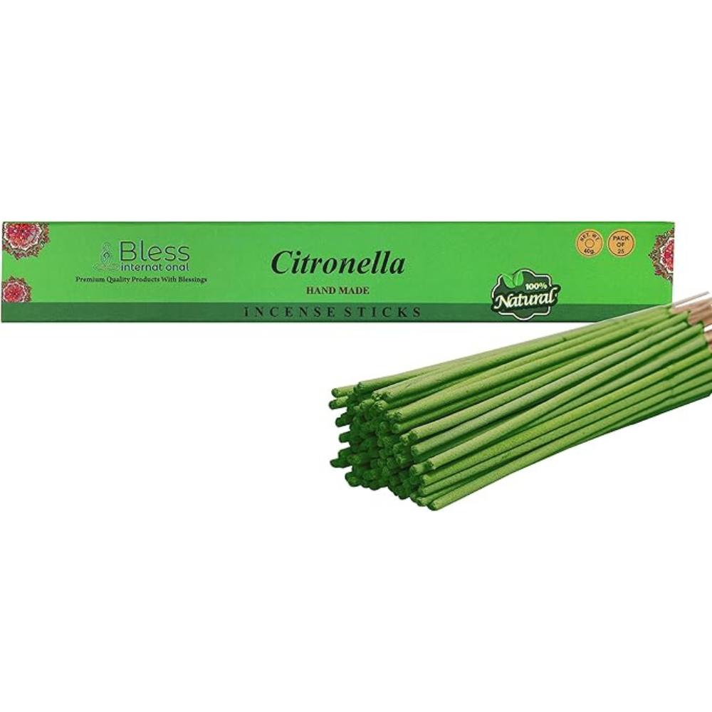 Благовония-палочки-Bless-Citronella-Incense-Sticks 100%-Natural-Handmade-Hand-Omocked-Incense-Sticks Organic-Free-Chemicals-For-Purification-Relaxation-Positivity
