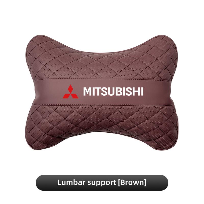 cxfnzt1 Leather Car Seat Headrest Comfortable Lumbar Support For Mitsubishi Eclipse Lancer Outlander Pajero ASX Colt I200 Ex Star Mirage