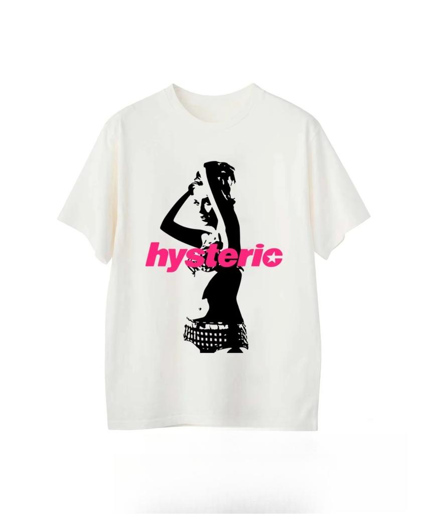 Лето Новые Высококачественные Графические Футболки HYSTERIC с Принтом Мужские и Женские С Коротким Рукавом Высококачественные Футболки Уличная Одежда