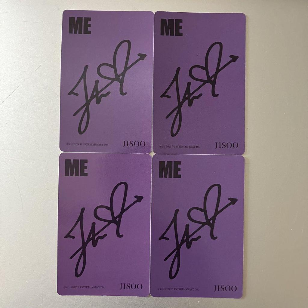 [USED] BLACKPINK JISOO JISOO ME First Press Limited Edition Trading Card Black Complete